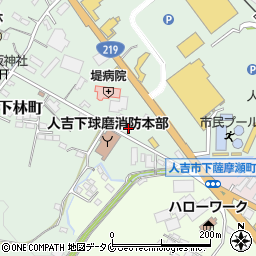 熊本県人吉市下林町9-1周辺の地図