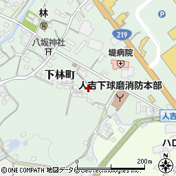 熊本県人吉市下林町2886周辺の地図