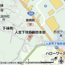 熊本県人吉市下林町4周辺の地図