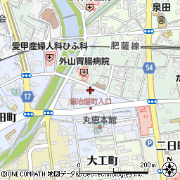 熊本県人吉市鍛冶屋町29周辺の地図