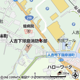 熊本県人吉市下林町12周辺の地図