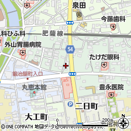 白屋クリーニングランドリーキッチン南泉田店周辺の地図