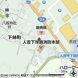 熊本県人吉市下林町231-2周辺の地図
