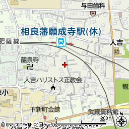 熊本県人吉市願成寺町262周辺の地図