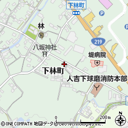 熊本県人吉市下林町247-1周辺の地図