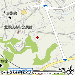 熊本県人吉市願成寺町周辺の地図