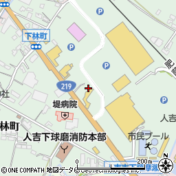 熊本県人吉市下林町221周辺の地図