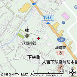 熊本県人吉市下林町261周辺の地図