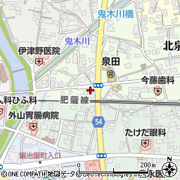 熊本県人吉市北泉田町218周辺の地図