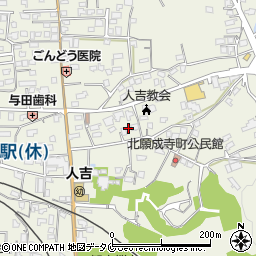 熊本県人吉市願成寺町516-3周辺の地図