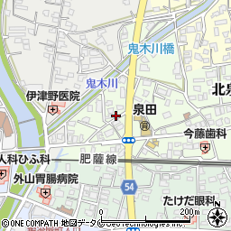 熊本県人吉市北泉田町193周辺の地図