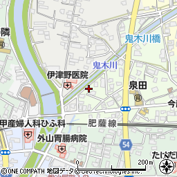 熊本県人吉市北泉田町197周辺の地図