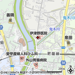 伊津野医院周辺の地図