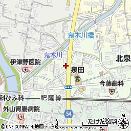 熊本県人吉市北泉田町189周辺の地図
