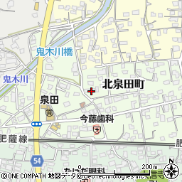 熊本県人吉市北泉田町259周辺の地図