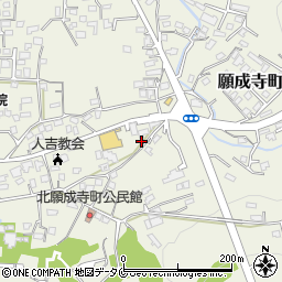 熊本県人吉市願成寺町539-3周辺の地図