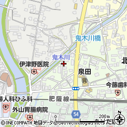 熊本県人吉市北泉田町194周辺の地図