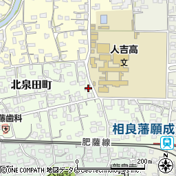 熊本県人吉市北泉田町243周辺の地図