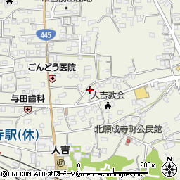 熊本県人吉市願成寺町524周辺の地図
