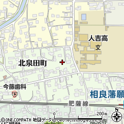 熊本県人吉市北泉田町245周辺の地図