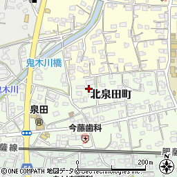 熊本県人吉市北泉田町263周辺の地図