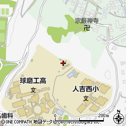 熊本県人吉市城本町888周辺の地図