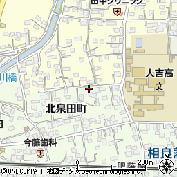 熊本県人吉市北泉田町250周辺の地図