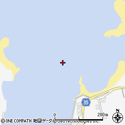 茂串湾周辺の地図
