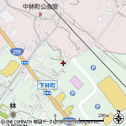 熊本県人吉市下林町307-3周辺の地図
