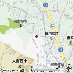 熊本県人吉市城本町961周辺の地図