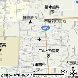 熊本県人吉市願成寺町476-3周辺の地図