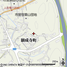 熊本県人吉市願成寺町593周辺の地図