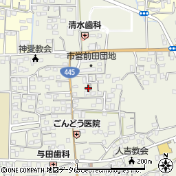 熊本県人吉市願成寺町456-1周辺の地図