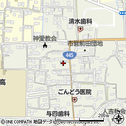 熊本県人吉市願成寺町480周辺の地図