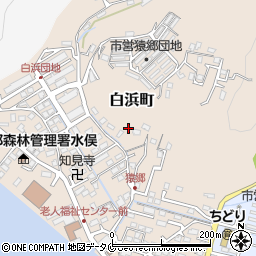 熊本県水俣市白浜町周辺の地図