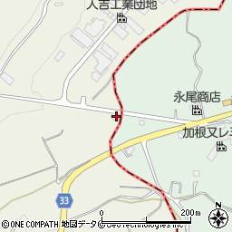 今建重機株式会社　人吉願成寺営業所周辺の地図