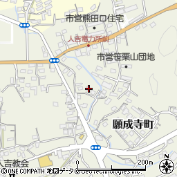 熊本県人吉市願成寺町569周辺の地図