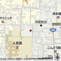 熊本県人吉市願成寺町510周辺の地図