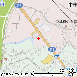 熊本日野自動車人吉営業所周辺の地図