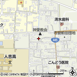 熊本県人吉市願成寺町500周辺の地図