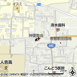 熊本県人吉市願成寺町489周辺の地図