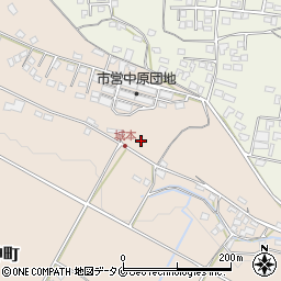 熊本県人吉市中神町周辺の地図