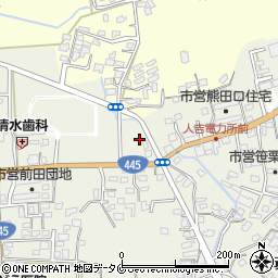 熊本県人吉市願成寺町1343-1周辺の地図