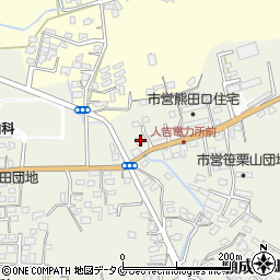 熊本県人吉市願成寺町1348-1周辺の地図