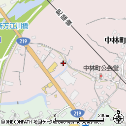 万江荘周辺の地図