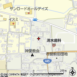 熊本県人吉市願成寺町1276周辺の地図