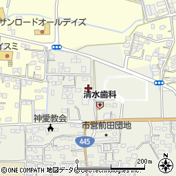 熊本県人吉市願成寺町1300周辺の地図