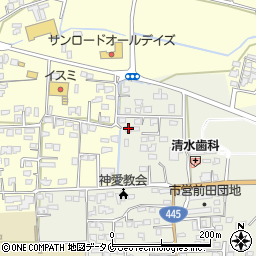 熊本県人吉市願成寺町1277周辺の地図