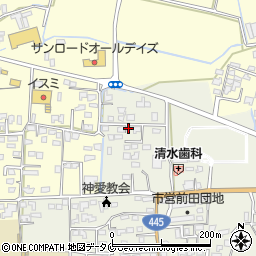 熊本県人吉市願成寺町1298周辺の地図