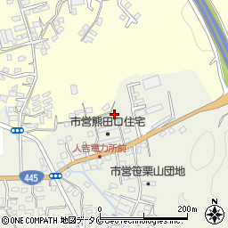 熊本県人吉市願成寺町1349-42周辺の地図